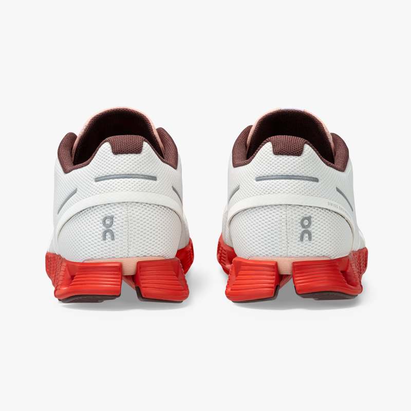 On Running Cloud Shoes Women's Cloud Swiss Olympic-Red | White