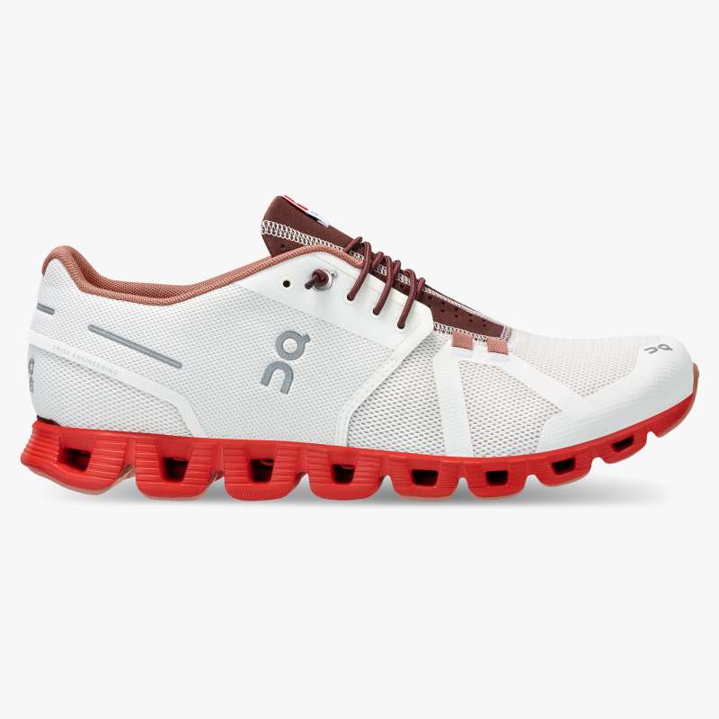 On Running Cloud Shoes Men's Cloud Swiss Olympic-Red | White - Click Image to Close