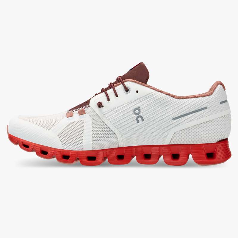 On Running Cloud Shoes Men's Cloud Swiss Olympic-Red | White - Click Image to Close