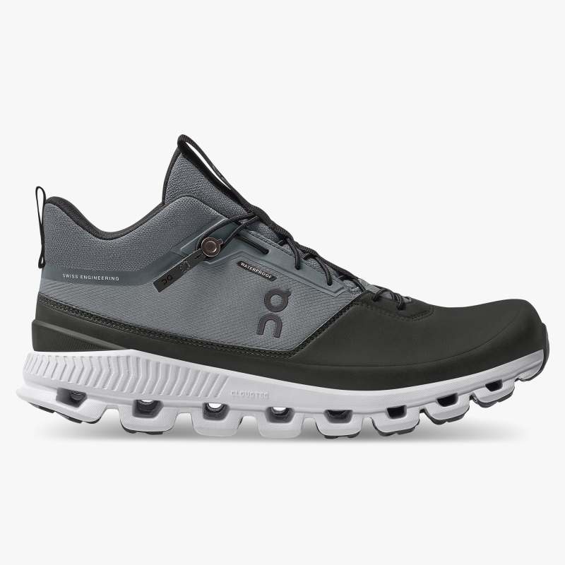 On Running Cloud Shoes Men's Cloud Hi Waterproof-Rock | Magnet