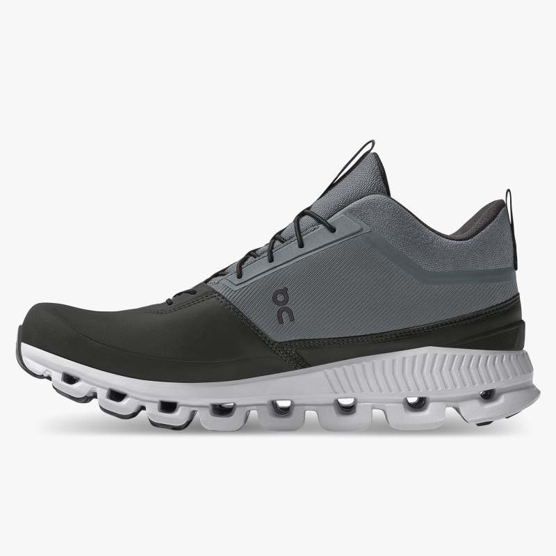 On Running Cloud Shoes Men's Cloud Hi Waterproof-Rock | Magnet