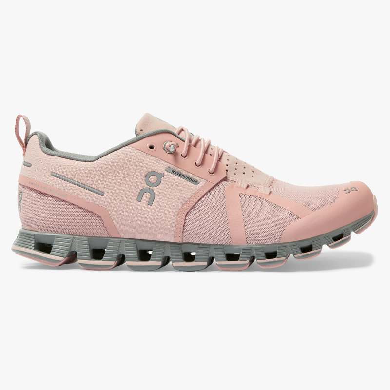 On Running Cloud Shoes Women's Cloud Waterproof-Rose | Lunar