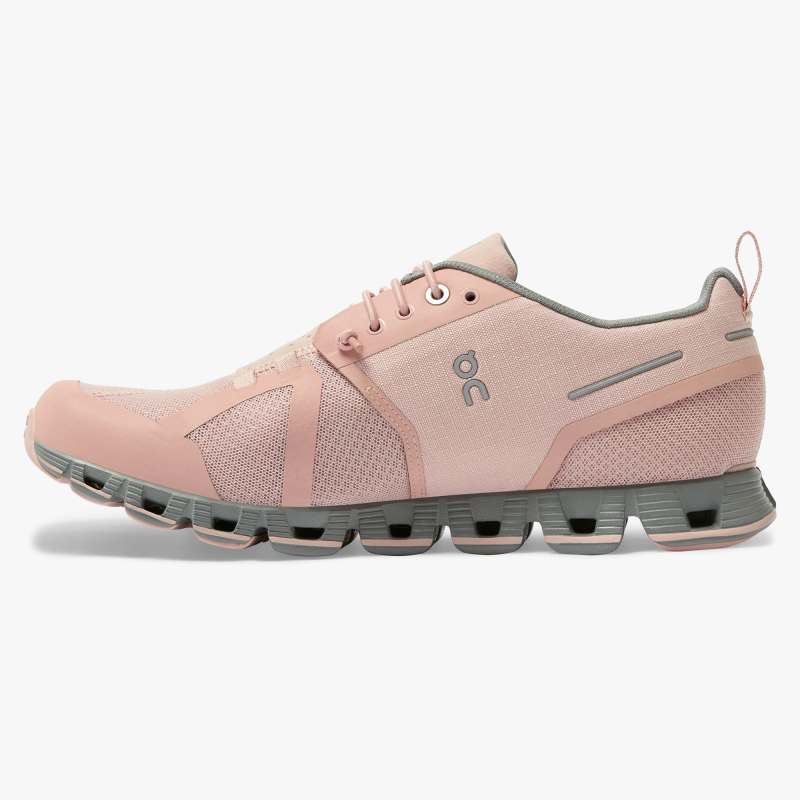 On Running Cloud Shoes Women's Cloud Waterproof-Rose | Lunar - Click Image to Close