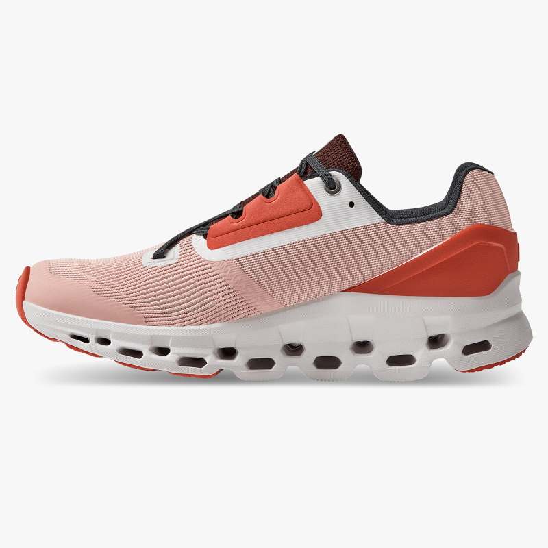 On Running Cloud Shoes Women's Cloudstratus-Rose | Red - Click Image to Close