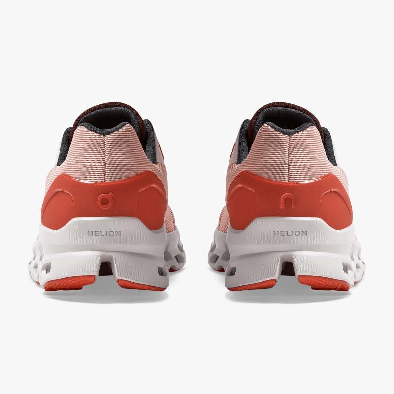 On Running Cloud Shoes Men's Cloudstratus-Rose | Red