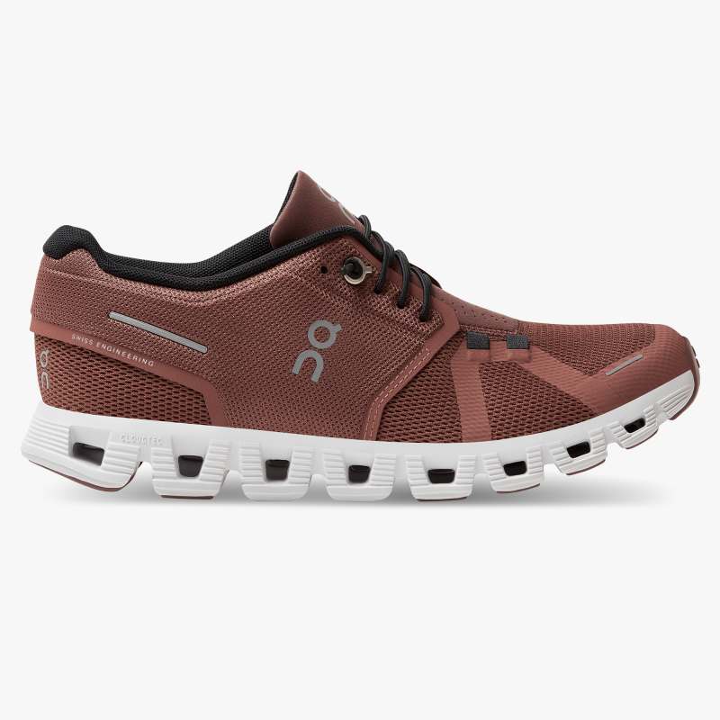 On Running Cloud Shoes Women's Cloud 5-Rust | Black - Click Image to Close