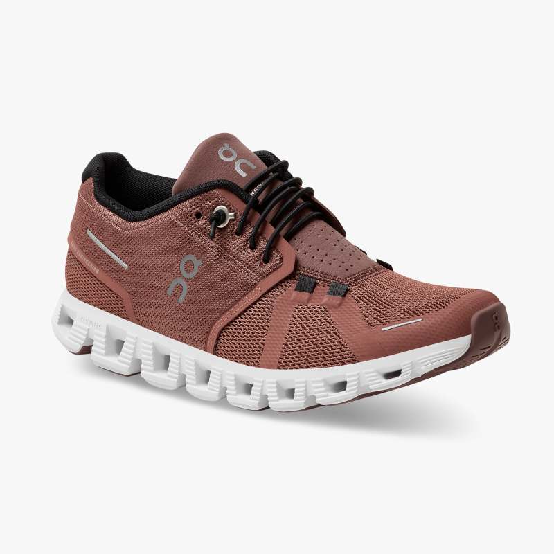 On Running Cloud Shoes Women's Cloud 5-Rust | Black - Click Image to Close