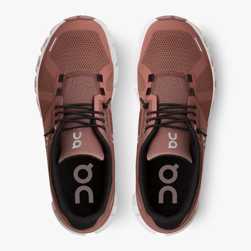 On Running Cloud Shoes Women's Cloud 5-Rust | Black - Click Image to Close