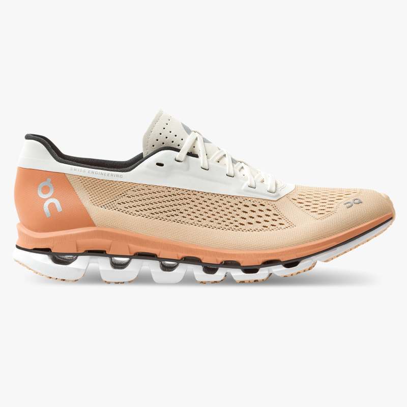 On Running Cloud Shoes Women's Cloudboom-Savannah | White