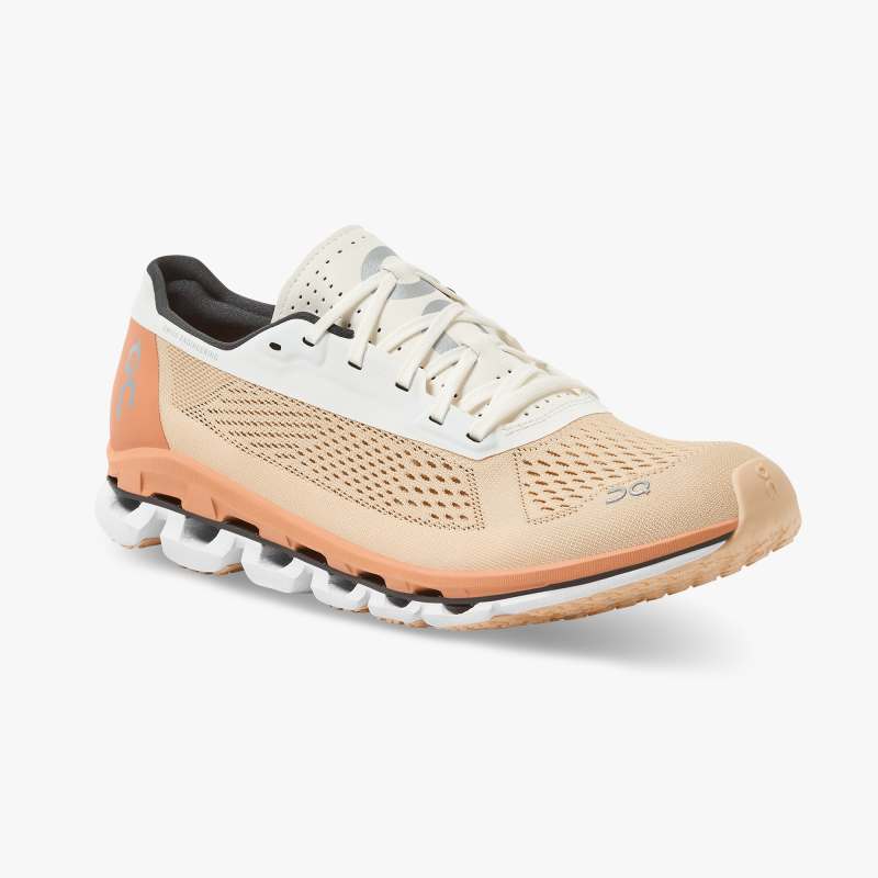 On Running Cloud Shoes Women's Cloudboom-Savannah | White