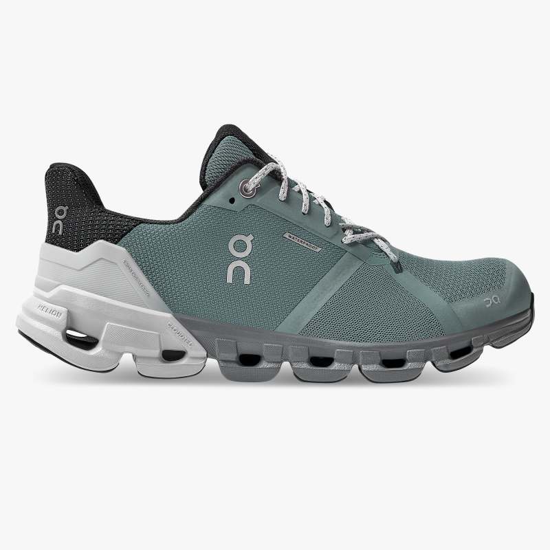 On Running Cloud Shoes Women's Cloudflyer Waterproof-Sea | Glaci - Click Image to Close