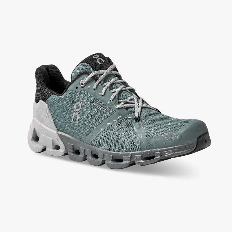 On Running Cloud Shoes Women's Cloudflyer Waterproof-Sea | Glaci - Click Image to Close
