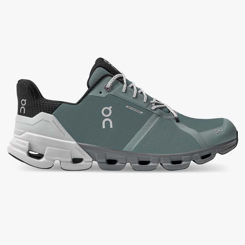 On Running Cloud Shoes Men's Cloudflyer Waterproof-Sea | Glacier