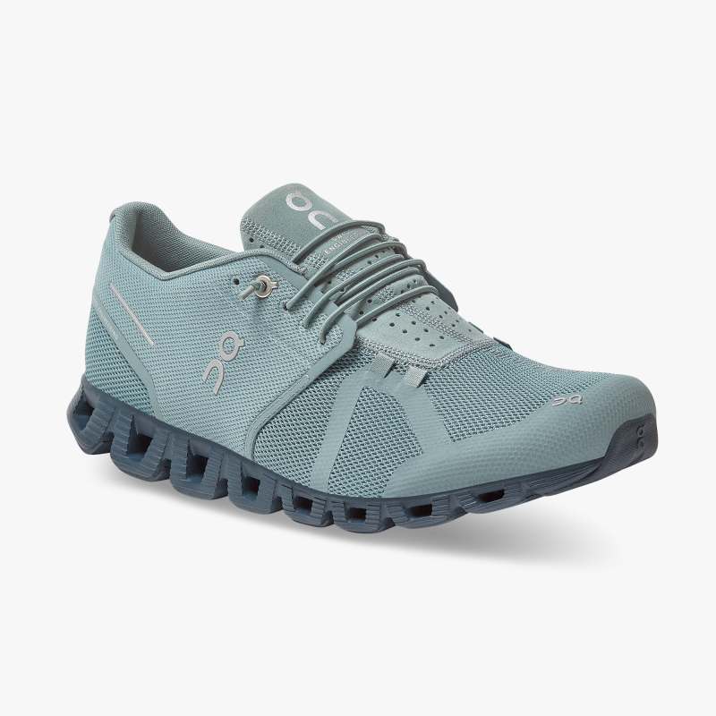 On Running Cloud Shoes Men's Cloud Monochrome-Sea - Click Image to Close