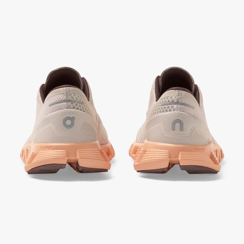 On Running Cloud Shoes Women's Cloud X-Silver | Almond - Click Image to Close