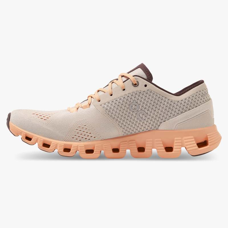 On Running Cloud Shoes Men's Cloud X-Silver | Almond