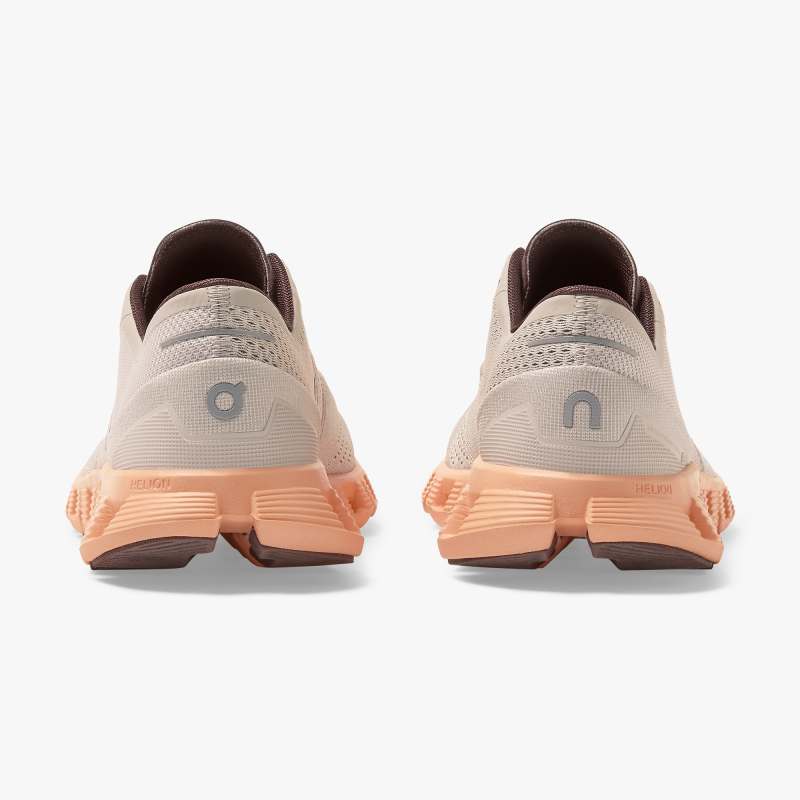 On Running Cloud Shoes Men's Cloud X-Silver | Almond - Click Image to Close