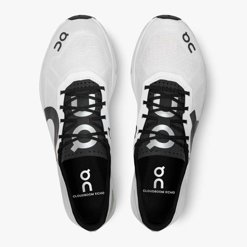 On Running Cloud Shoes Men's Cloudboom Echo-White | Black - Click Image to Close