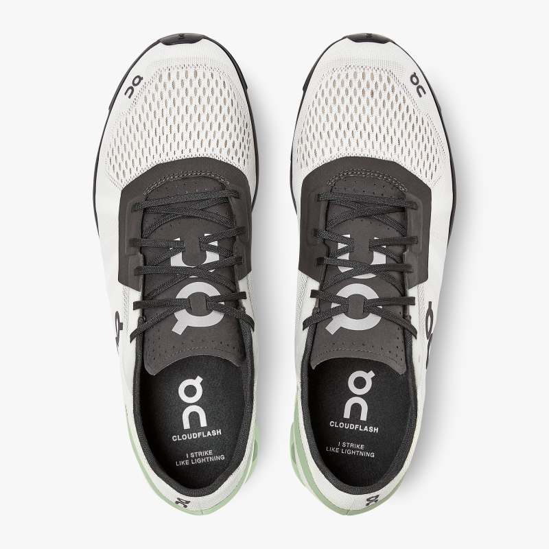 On Running Cloud Shoes Men's Cloudflash-White | Black