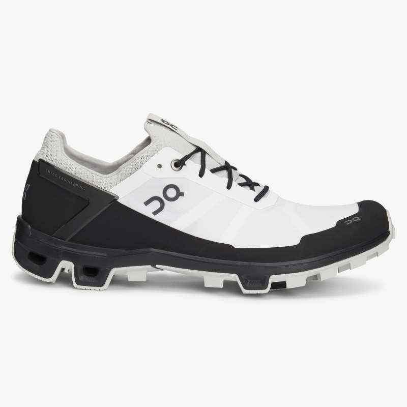On Running Cloud Shoes Men's Cloudventure Peak-White | Black
