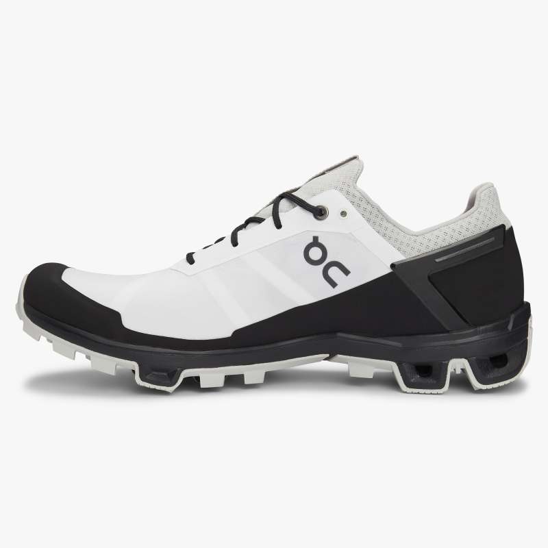 On Running Cloud Shoes Men's Cloudventure Peak-White | Black