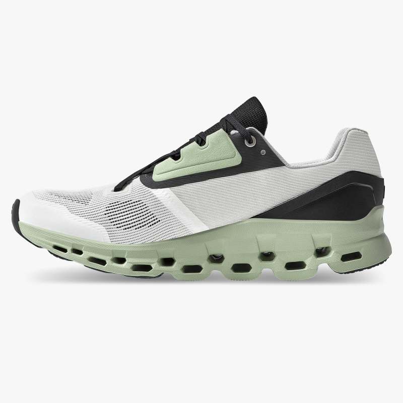 On Running Cloud Shoes Men's Cloudstratus-White | Black