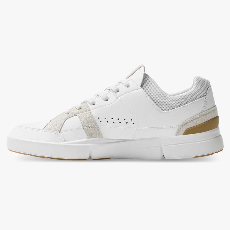 On Running Cloud Shoes Men's THE ROGER Clubhouse-White | Bronze