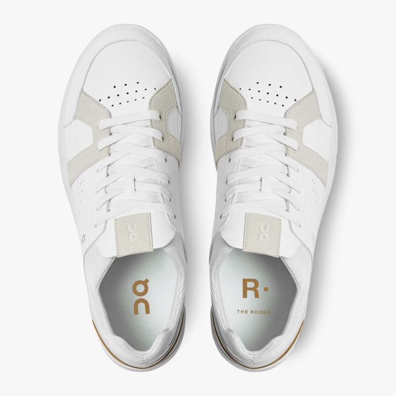 On Running Cloud Shoes Men's THE ROGER Clubhouse-White | Bronze