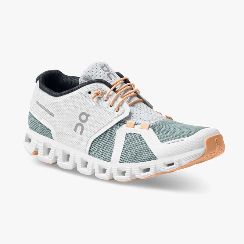 On Running Cloud Shoes Women's Cloud 5 Push-White | Cobble