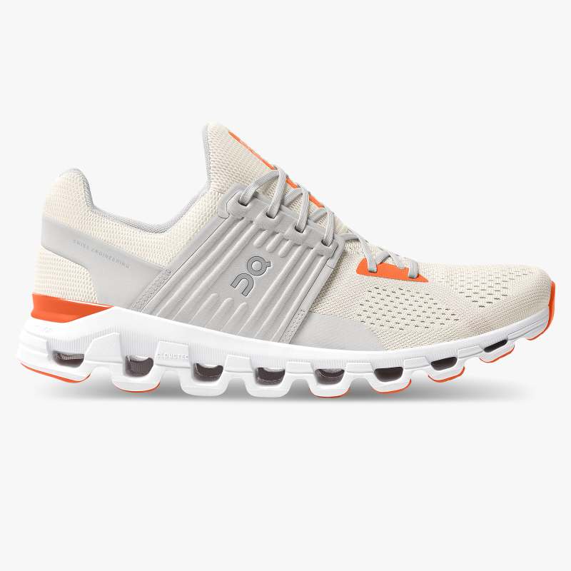 On Running Cloud Shoes Men's Cloudswift-White | Flame