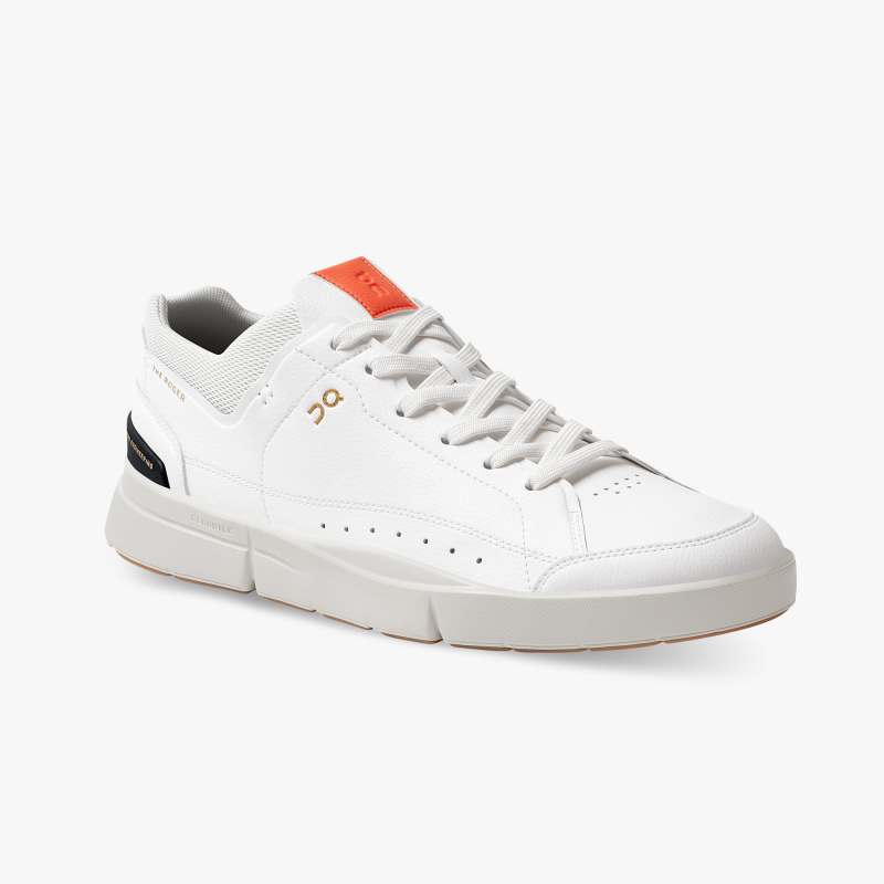 On Running Cloud Shoes Men's THE ROGER Centre Court-White | Flam - Click Image to Close