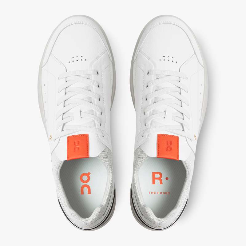 On Running Cloud Shoes Men's THE ROGER Centre Court-White | Flam - Click Image to Close