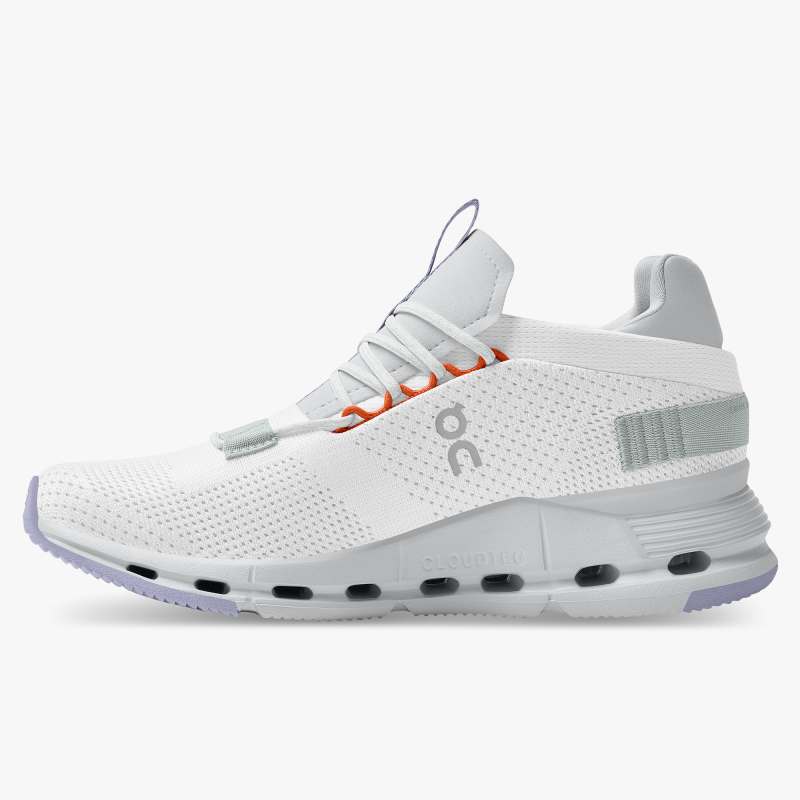 On Running Cloud Shoes Women's Cloudnova-White | Glacier