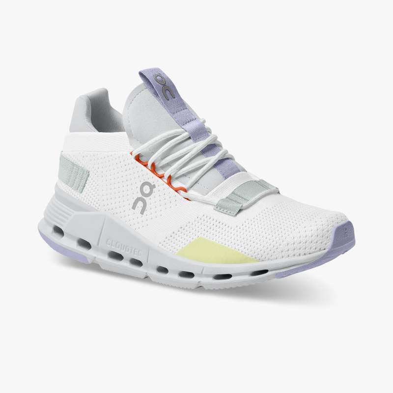 On Running Cloud Shoes Women's Cloudnova-White | Glacier - Click Image to Close
