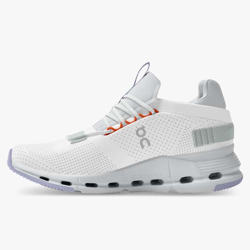 On Running Cloud Shoes Men's Cloudnova-White | Glacier - Click Image to Close