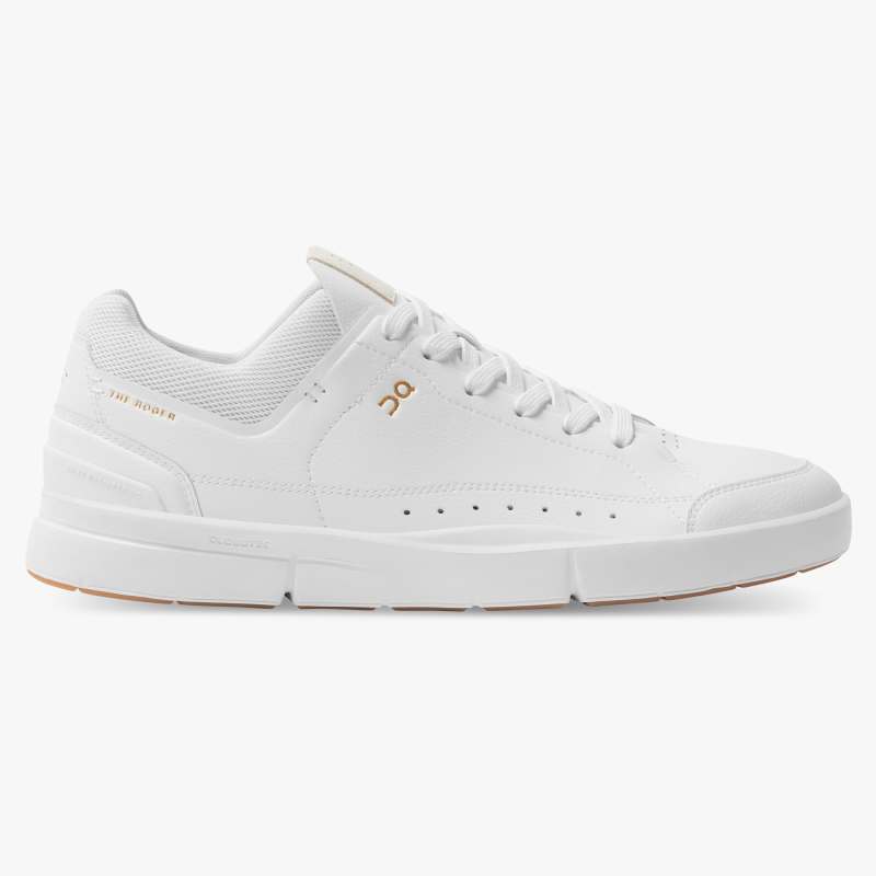 On Running Cloud Shoes Men's THE ROGER Centre Court-White | Gum