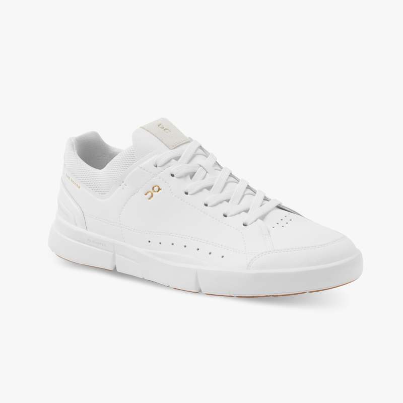 On Running Cloud Shoes Men's THE ROGER Centre Court-White | Gum - Click Image to Close