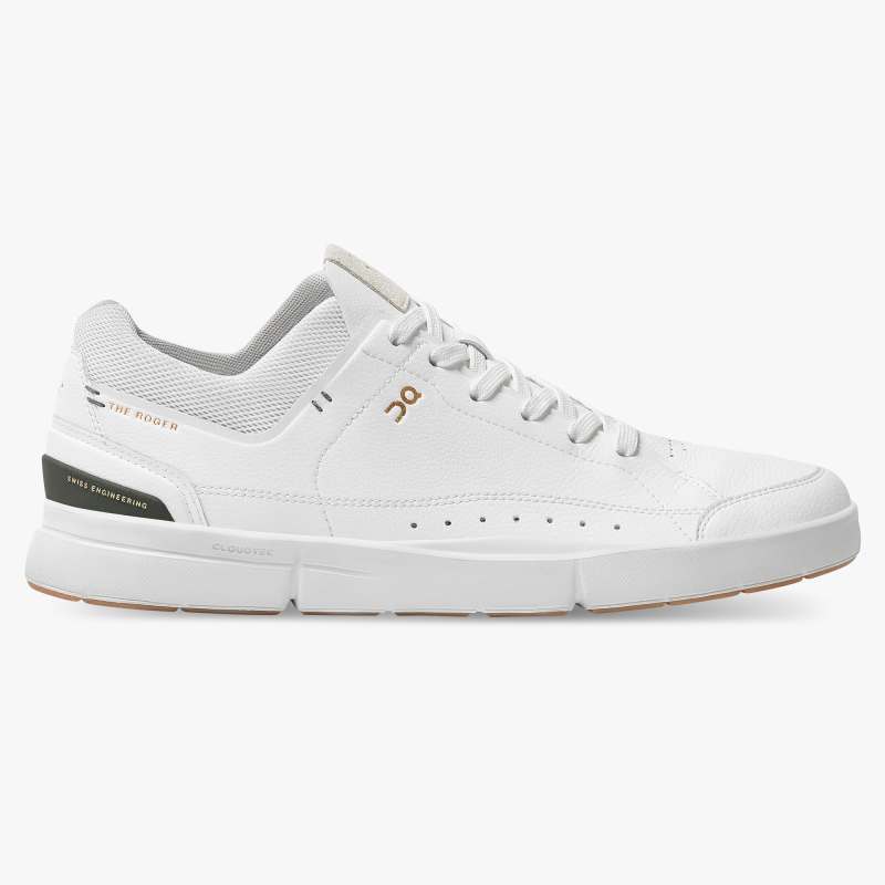 On Running Cloud Shoes Men's THE ROGER Centre Court-White | Jung - Click Image to Close