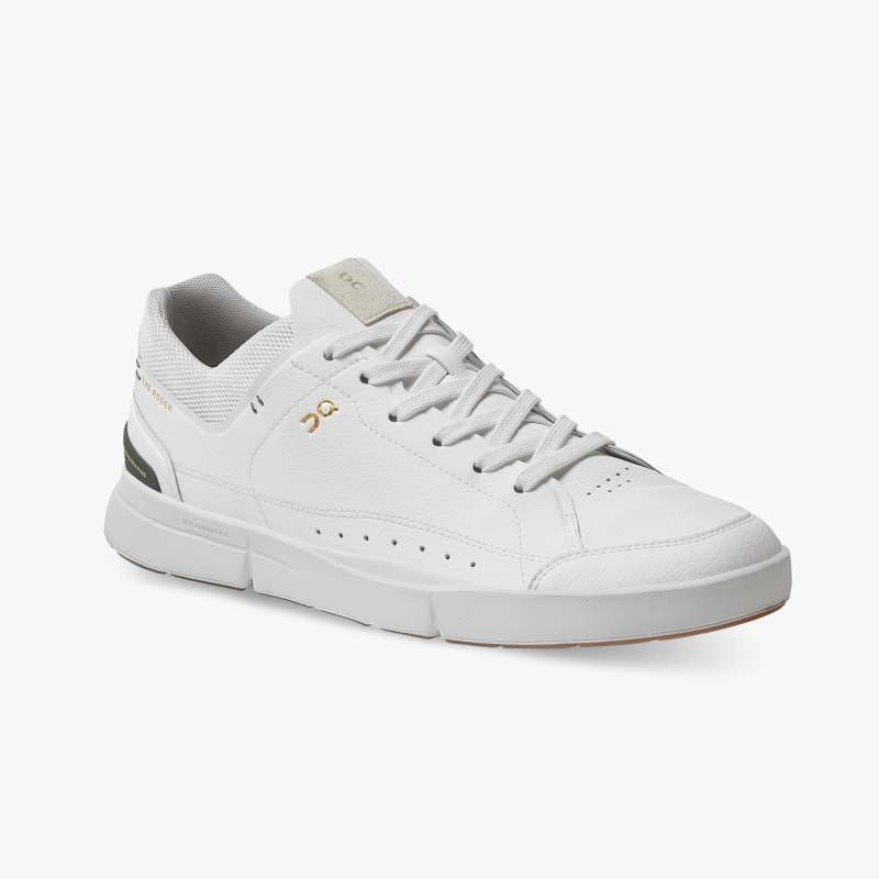 On Running Cloud Shoes Men's THE ROGER Centre Court-White | Jung