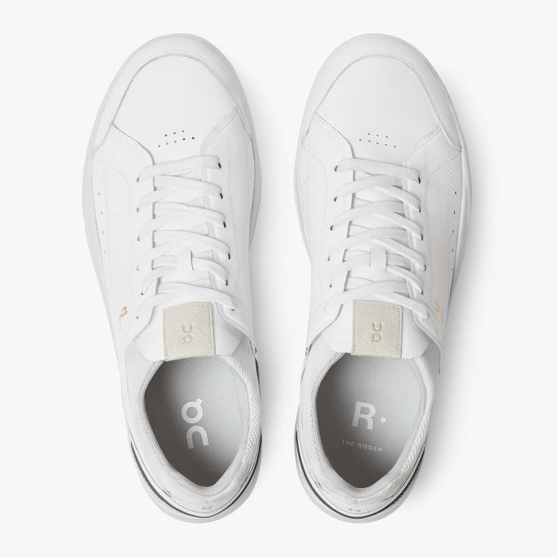 On Running Cloud Shoes Men's THE ROGER Centre Court-White | Jung - Click Image to Close