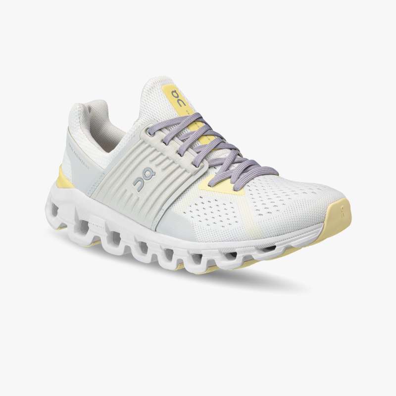 On Running Cloud Shoes Women's Cloudswift-White | Limelight - Click Image to Close