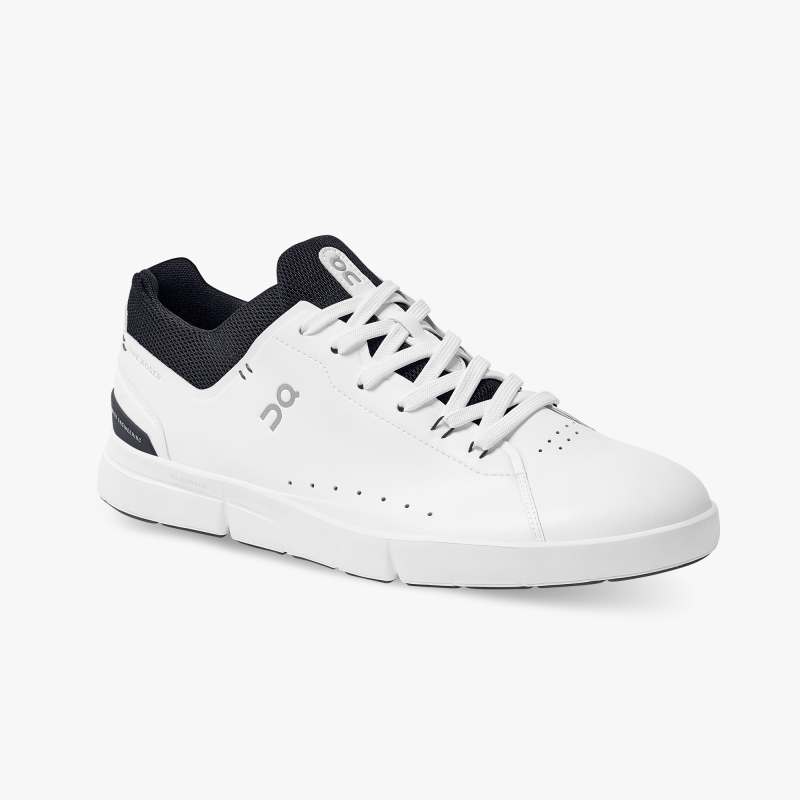 On Running Cloud Shoes Men's THE ROGER Advantage-White | Midnigh - Click Image to Close