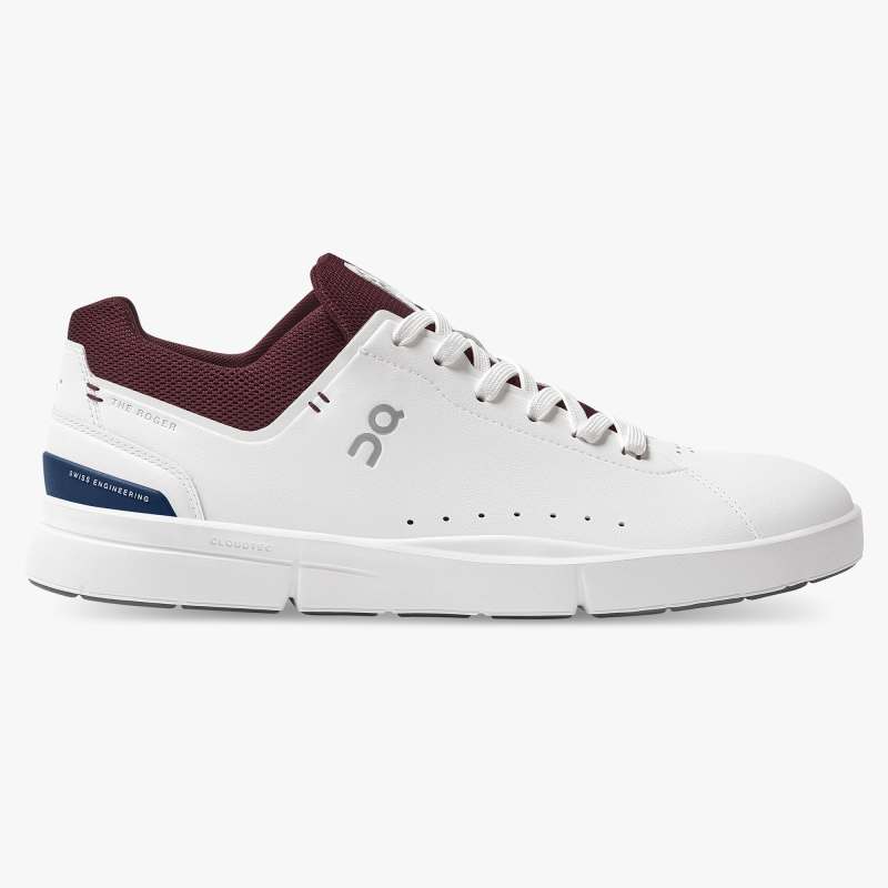 On Running Cloud Shoes Men's THE ROGER Advantage-White | Mulberr