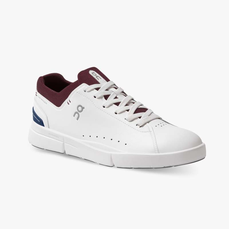 On Running Cloud Shoes Men's THE ROGER Advantage-White | Mulberr