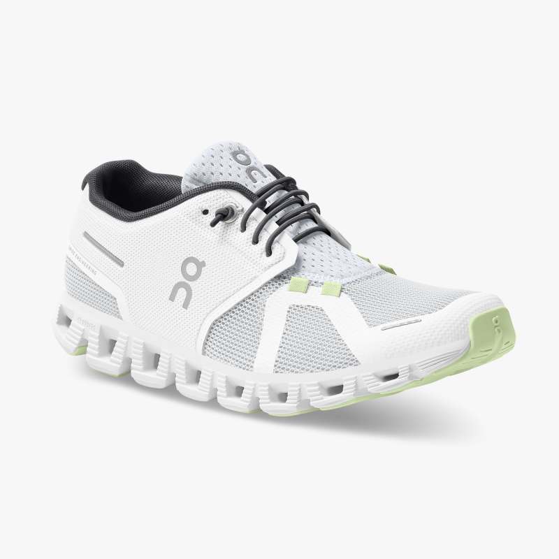 On Running Cloud Shoes Women's Cloud 5 Push-White | Oasis - Click Image to Close