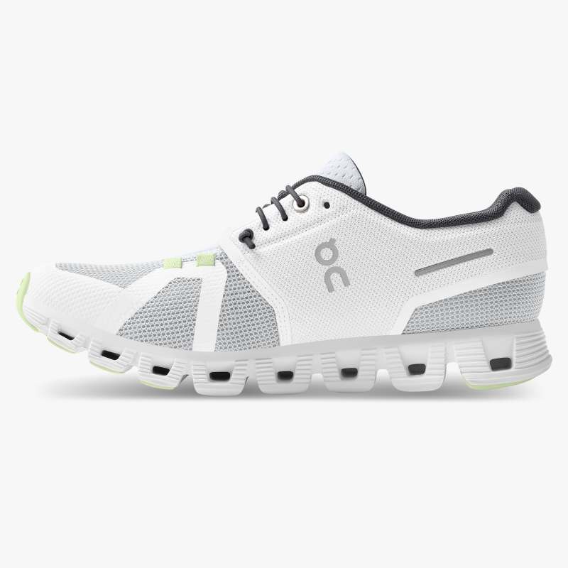 On Running Cloud Shoes Men's Cloud 5 Push-White | Oasis - Click Image to Close
