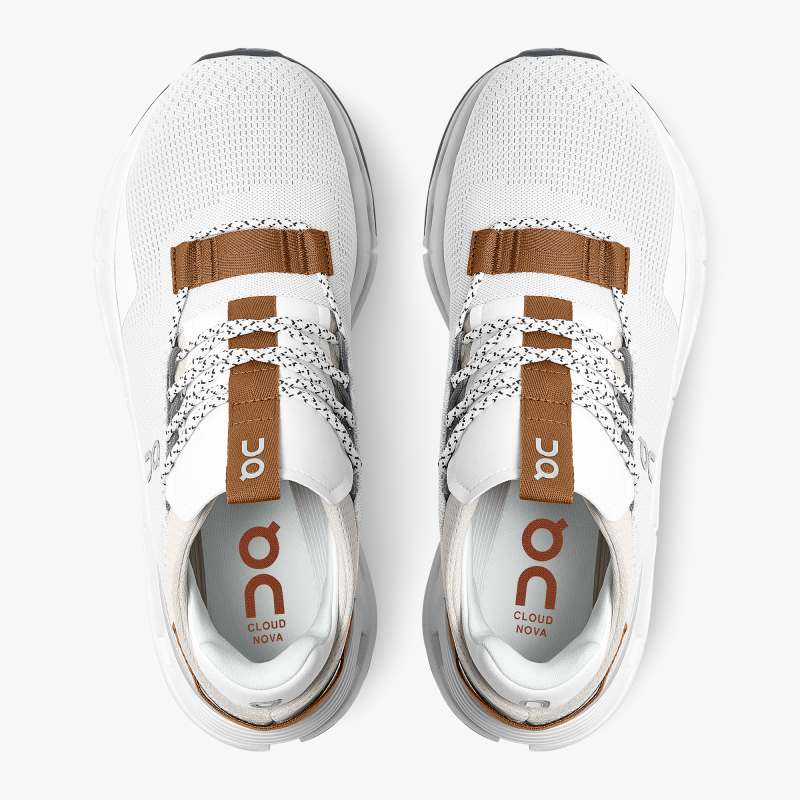 On Running Cloud Shoes Women's Cloudnova-White | Pearl