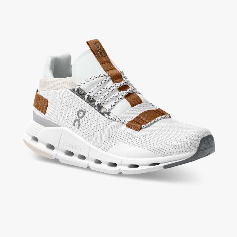 On Running Cloud Shoes Men's Cloudnova-White | Pearl - Click Image to Close