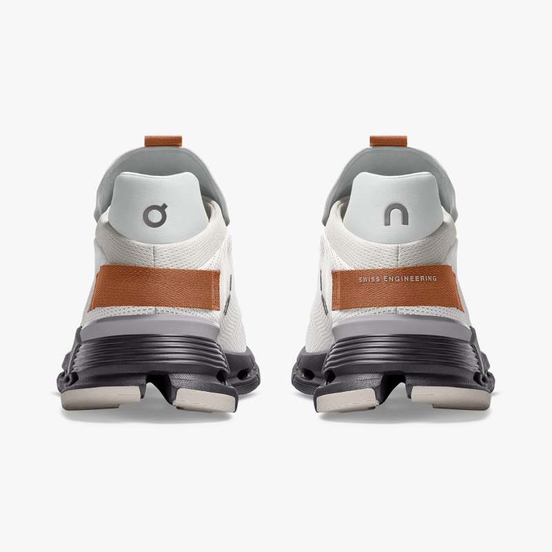 On Running Cloud Shoes Men's Cloudnova-White | Pecan - Click Image to Close