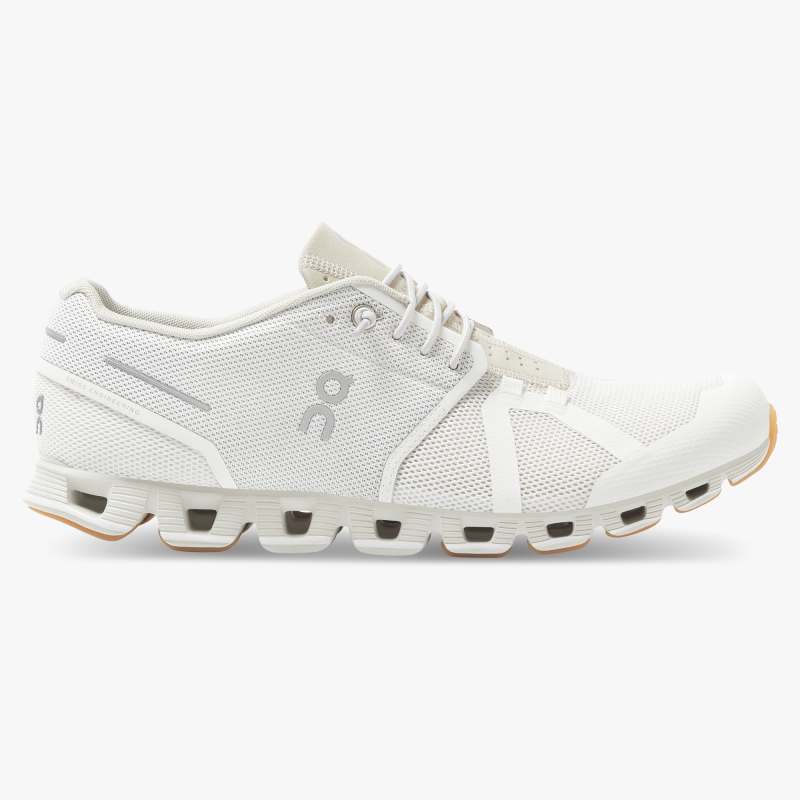 On Running Cloud Shoes Men's Cloud-White | Sand - Click Image to Close